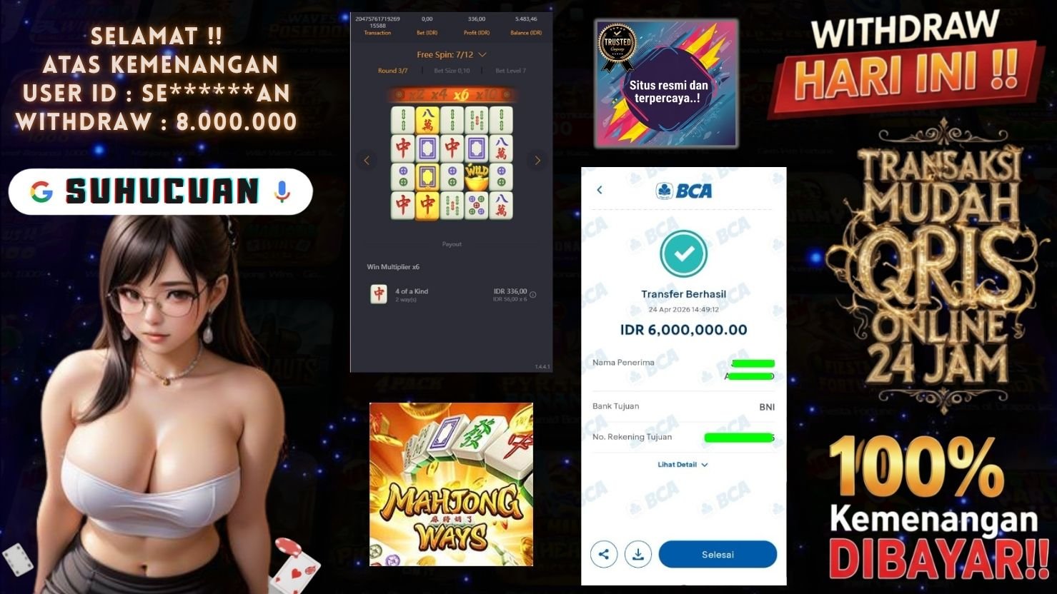 SUHUCUAN JACKPOT SLOT MAHJONG WAYS